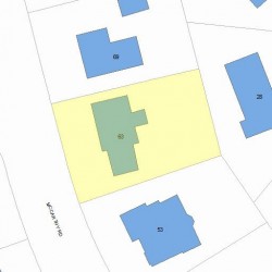 63 Mccarthy Rd, Newton MA  02459-3507 plot plan
