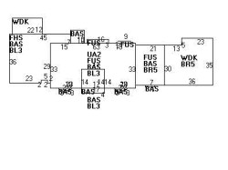 100 Dudley Rd, Newton MA 02459-2827 floor plan