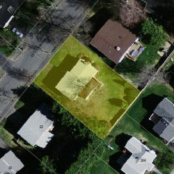 16 Esty Farm Rd, Newton MA 02459-3607 aerial view