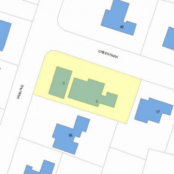 5 Green Park, Newton MA 02458-2605 plot plan