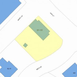 123 Oak St, Newton MA 02464-1428 plot plan