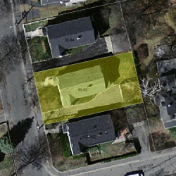 96 Central Ave, Newton MA 02460-1714 aerial view