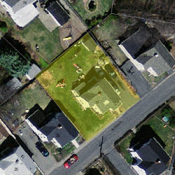 33 Alden Pl, Newton MA 02465-1567 aerial view