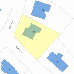 70 Dorcar Rd, Newton MA 02459-3403 plot plan