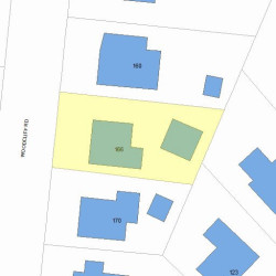 166 Woodcliff Rd, Newton MA 02461-1839 plot plan