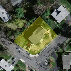 6 Grace Rd, Newton MA  02459-3426 aerial view