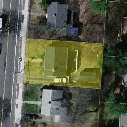 160 Winchester St, Newton MA  02461-2130 aerial view