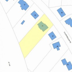 31 Quinobequin Rd, Newton MA  02462-1445 plot plan