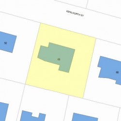 60 Kenilworth St, Newton MA  02458-2723 plot plan