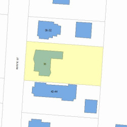 36 Rustic St, Newton MA 02458-1024 plot plan