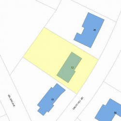 53 Druid Hill Rd, Newton MA  02461-2040 plot plan