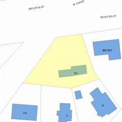 904 Boylston St, Newton MA  02461-1504 plot plan