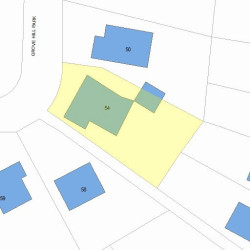 54 Grove Hill Park, Newton MA 02460-2304 plot plan