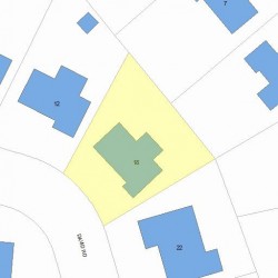 18 David Rd, Newton MA 02459-2712 plot plan