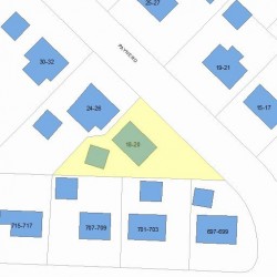 20 Payne Rd, Newton MA  02461-1816 plot plan