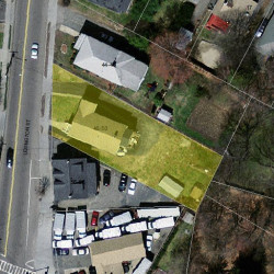 48 Lexington St, Newton MA 02465-1054 aerial view