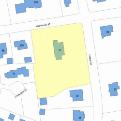 65 Lenox St, Newton MA 02465-3024 plot plan