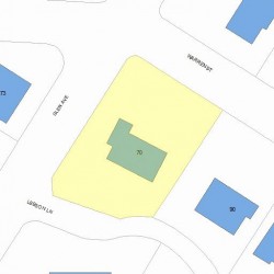 70 Glen Ave, Newton MA 02459-2049 plot plan