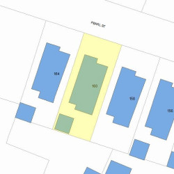 160 Pearl St, Newton MA 02458-1444 plot plan