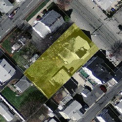 217 Adams St, Newton MA  02458-1245 aerial view