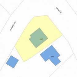 1297 Walnut St, Newton MA 02461-1853 plot plan