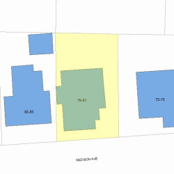 79 Madison Ave, Newton MA 02460-1904 plot plan