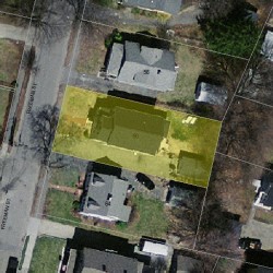 60 Freeman St, Newton MA 02466-1206 aerial view