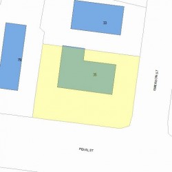 35 Emerson St, Newton MA 02458-1603 plot plan