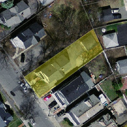 54 Eddy St, Newton MA 02465-2134 aerial view