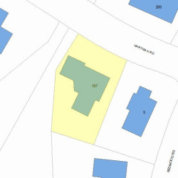 197 Hartman Rd, Newton MA 02459-2852 plot plan