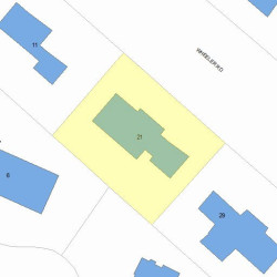 21 Wheeler Rd, Newton MA  02459-2619 plot plan