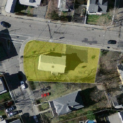 80 Pearl St, Newton MA 02458-1516 aerial view
