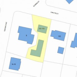 160 Crafts St, Newton MA 02460-1411 plot plan