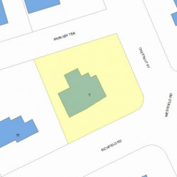 5 Richfield Rd, Newton MA  02465-2426 plot plan