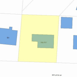 715 Boylston St, Newton MA 02461-1805 plot plan