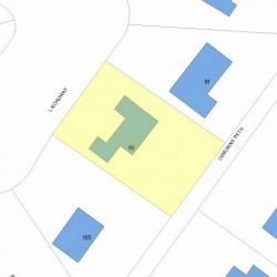 99 Osborne Path, Newton MA 02459-3542 plot plan