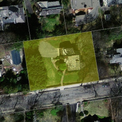 42 Sheffield Rd, Newton MA  02460-2119 aerial view