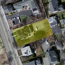 70 Elm St, Newton MA  02465-1806 aerial view