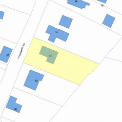 54 Cummings Rd, Newton MA 02459-1753 plot plan
