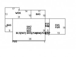 20 Oldham Rd, Newton MA  02465-2327 floor plan