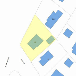 146 Albemarle Rd, Newton MA  02460-1135 plot plan