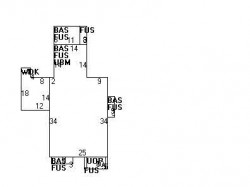 96 Boyd St, Newton MA  02458-1502 floor plan