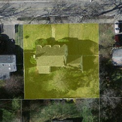 38 Mill St, Newton MA 02459-1125 aerial view