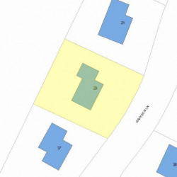 29 Grayson Ln, Newton MA  02462-1020 plot plan