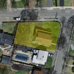 7 Freeman St, Newton MA 02466-1205 aerial view