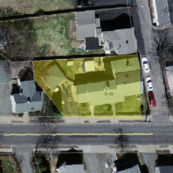 39 Auburndale Ave, Newton MA 02465-1403 aerial view