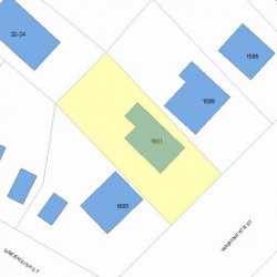 1601 Washington St, Newton MA  02465-2222 plot plan