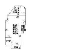 37 Jefferson St, Newton MA  02458-1742 floor plan