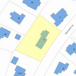 25 Beechcroft Rd, Newton MA 02458-2403 plot plan