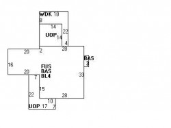 136 Gibbs St, Newton MA  02459-1928 floor plan
